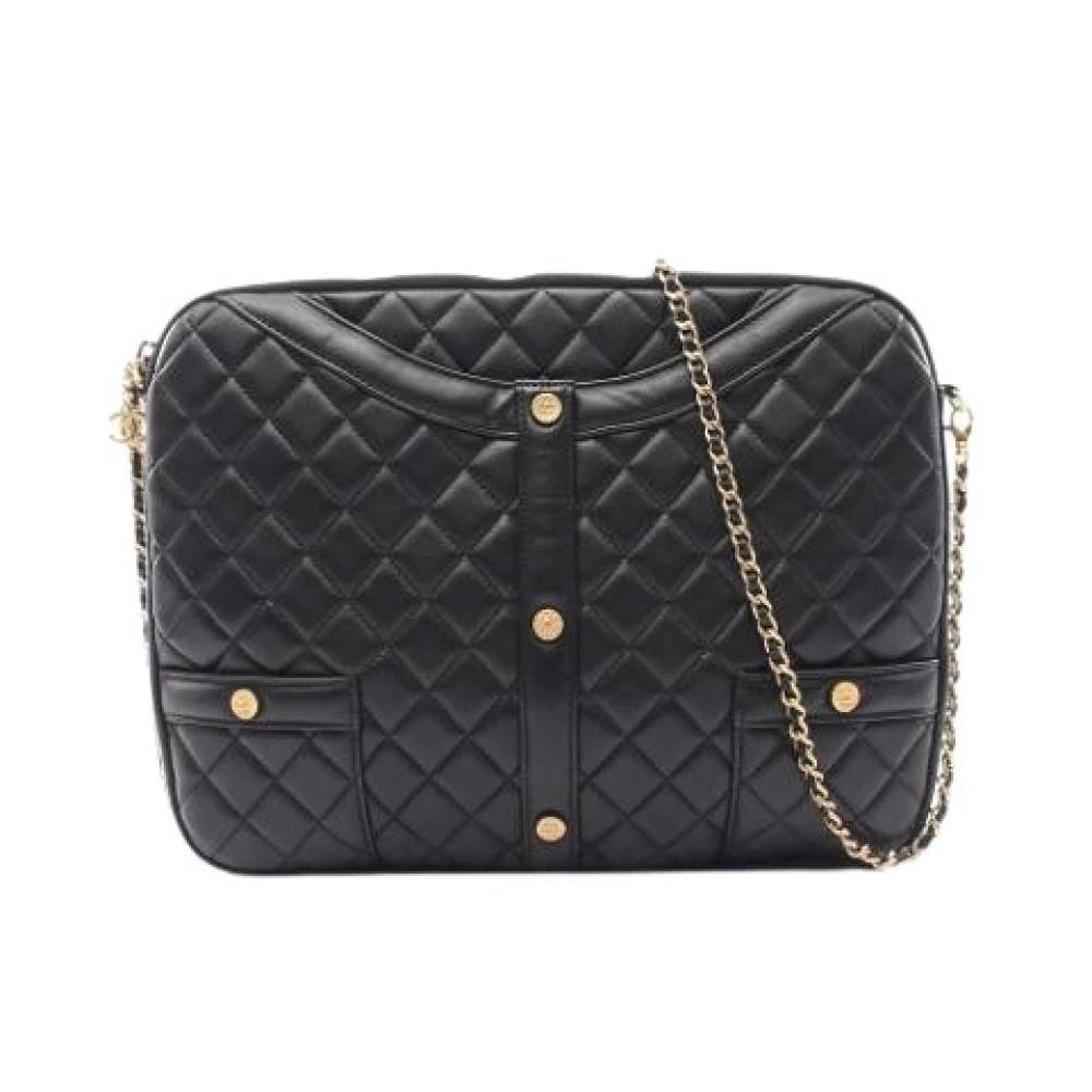 Chanel Vintage Pre-owned Vintage Skuldertaske - Vintage - Dame - Sort - ONE SIZE - Uld