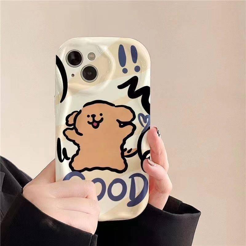 Applicable To Apple 15 Mobile Phone Case 14 Couple Dog Iphone16promax Lens All-inclusive 13mini Soft 12/x iPhone SE (3rd Generation)