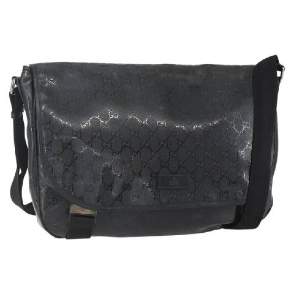 Gucci Vintage Pre-owned Canvas Crossbody Taske - Vintage - Dame - Sort - ONE SIZE - Tyl