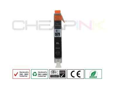 Canon CLI-571XL BK sort (kompatibel) blæk 12ml.