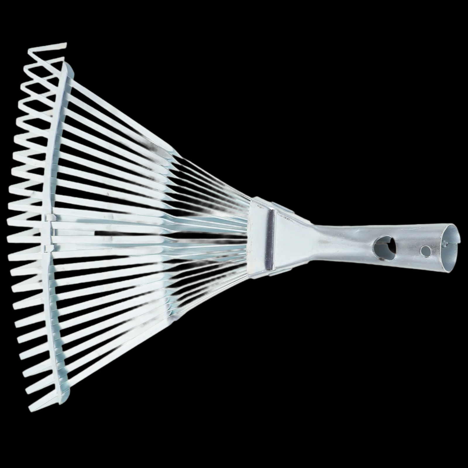 Portable Garden Leaf Rake for Lawn Wide Adjustable Shrub Rake High Carbon Steel for Outdoor Cleanup