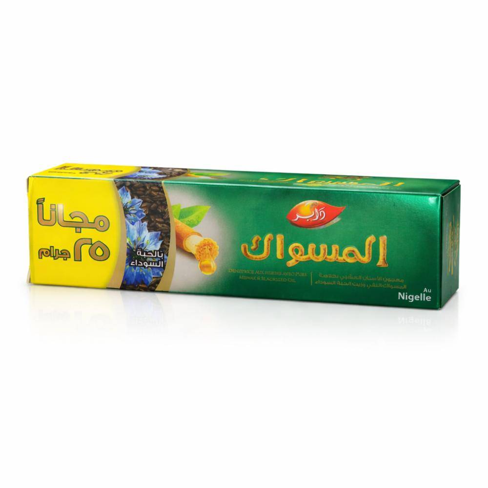 Dabur - Dentifrice Miswak et à l'Huile de Nigelle 50g+25g - 75 g