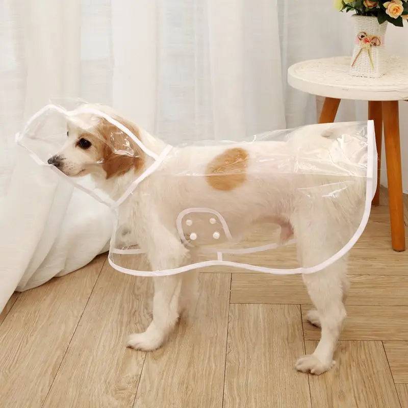 Transparent Waterproof Raincoat for Small & Medium Dogs - White / XL-suit 4.5-7kg / SPC (XL-suit 4.5-7kg)