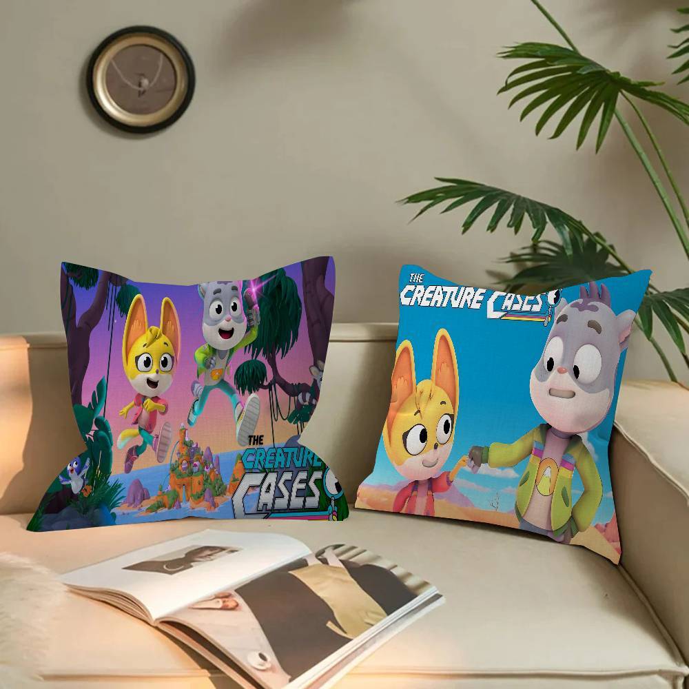 The Creature Cases Anime Kuddöverdrag För Sovrum och Vardagsrum Soffa Dekorativt Kuddfodral blue