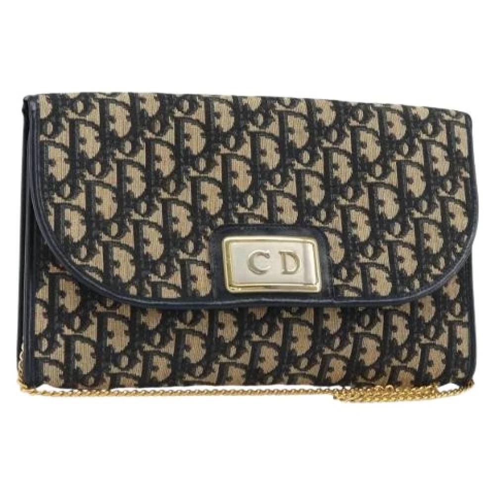 Dior Vintage Pre-owned Trotter Canvas Skuldertaske - Vintage - Dame - Flerfarvet - ONE SIZE - Uld