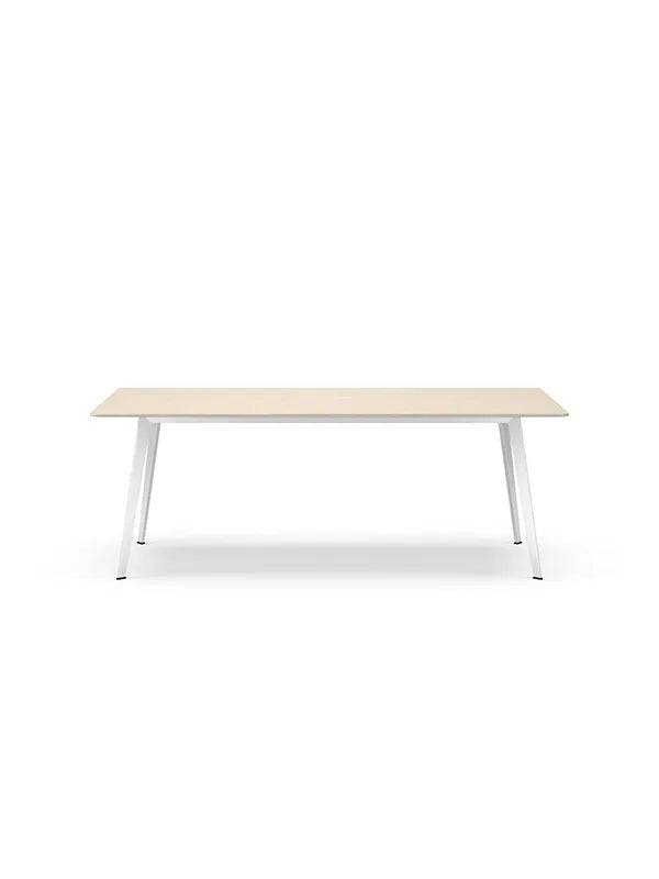 JW2090 bord fra Montana Massivt eg / Snow (lakeret) - Jacobsen Plus