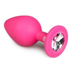 EasyToys - Plug à diamant taille M - Rose