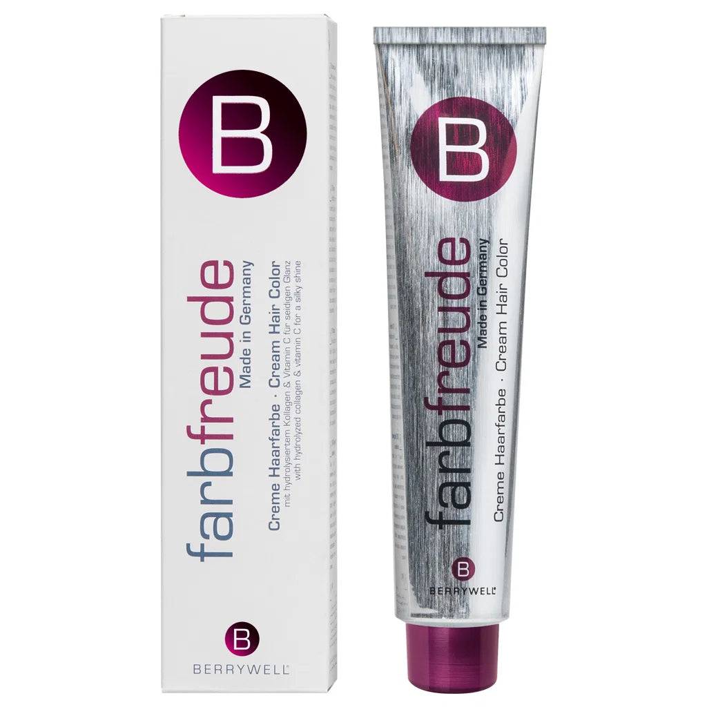 Berrywell Farbfreude permanent hårfarve 6.64 61 ml Tester