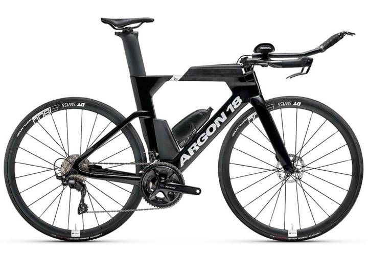 Argon 18 E117 105 R7100 Triathloncykel Black Stealth - Ramstorlek M -
