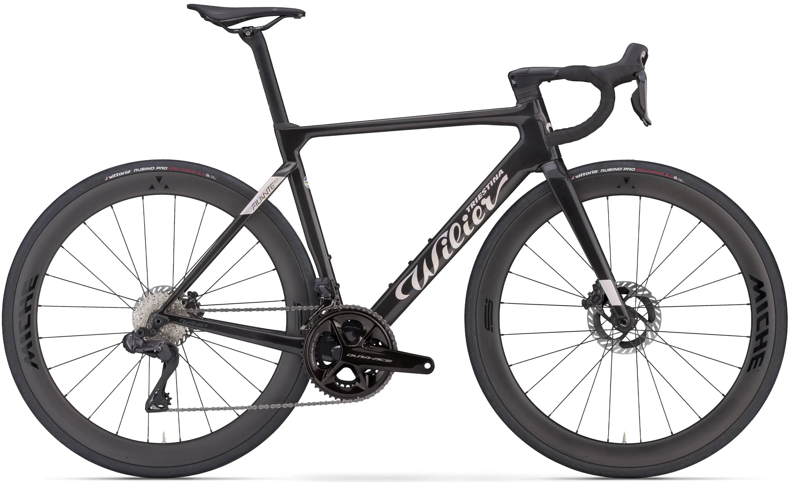 Wilier Filante SLR 2026 - Shimano Dura-Ace Di2 2x12sp - Miche S 50 Carbon - 153 / s / carbon iridium - glossy (s)
