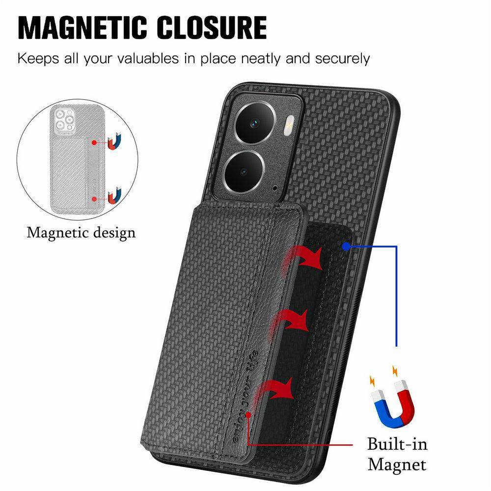 Realme14 Pro Plus 5G Läderkortfodral Magnetisk Plånbokshållare Telefonfodral för OPPO Realme 14 Pro Plus Fodral Realme14 14X RFID-fodral svart