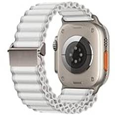 Nylon Trail Band för Apple Watch Ultra 2 49 mm, One-Click-tillbehör, Ersättningstillbehör passar för Apple Watch Ultra 2/Ultra/10/9/8/7/6/SE/5/4/3/2/1 49 mm 46 mm 45 mm 44 mm 42 mm 41 mm 40 mm 38 mm,