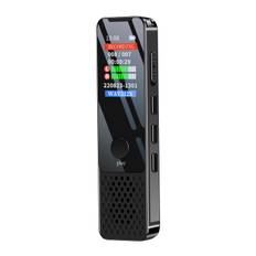 Digital Voice Recorder 64GB Activated Record Playback MP3 Music Player with Mic and Speaker svart