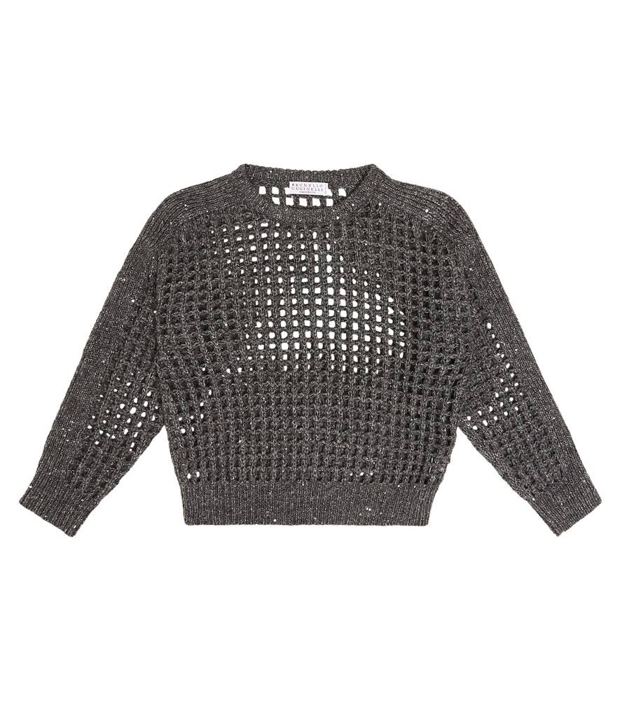 Brunello Cucinelli Kids Wool and cashmere-blend sweater