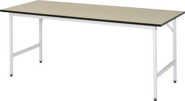 Arbetsbord Rickard, stativ 30 x 30 mm, MDF-skiva, BxD 2000 x 800 mm, l