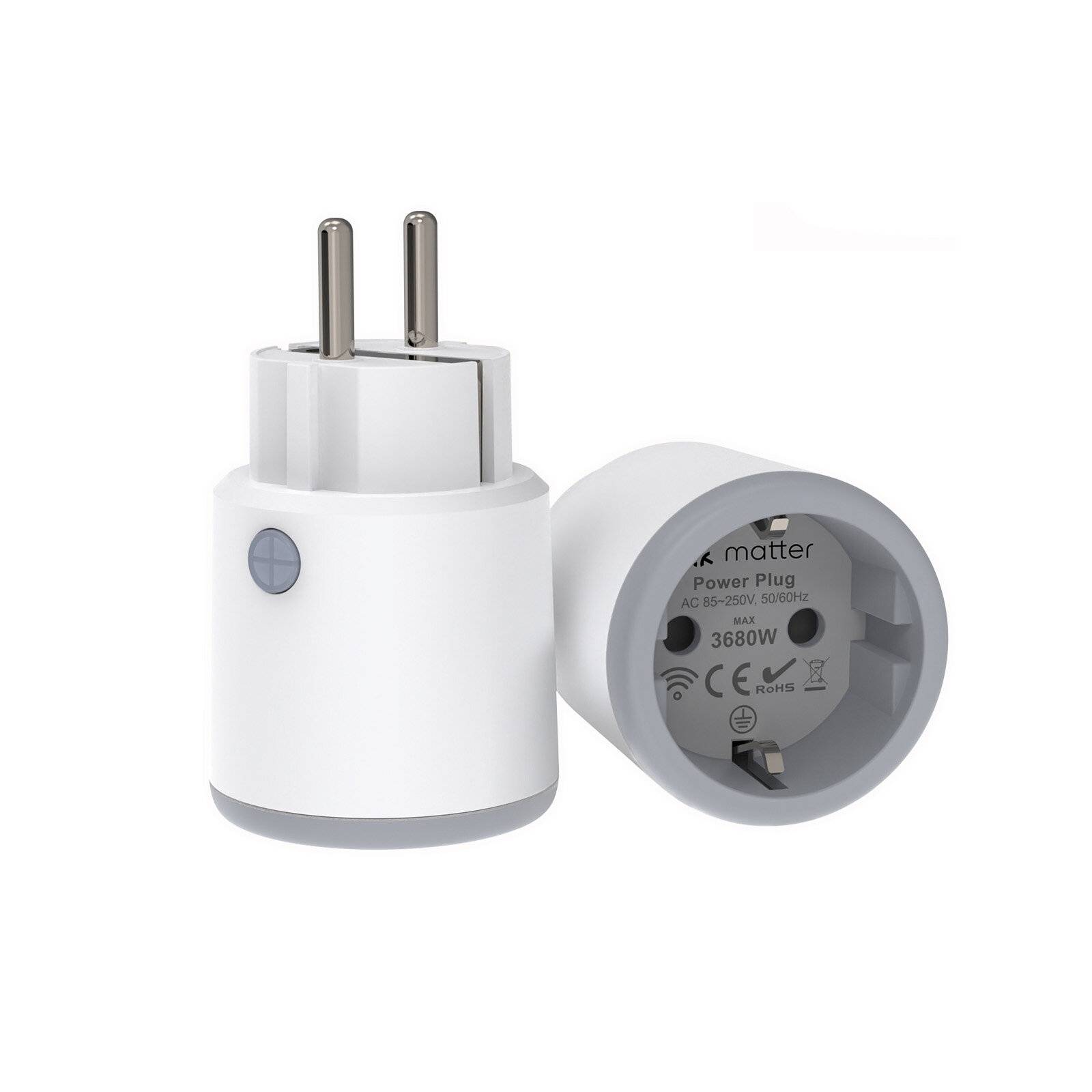 MoesHouse WiFi Smart Plug Socket 16A 3680W AC 85-250V 50/60Hz Smart Timer Outlet Power Monitor Stöd Tuya Apple Fungerar