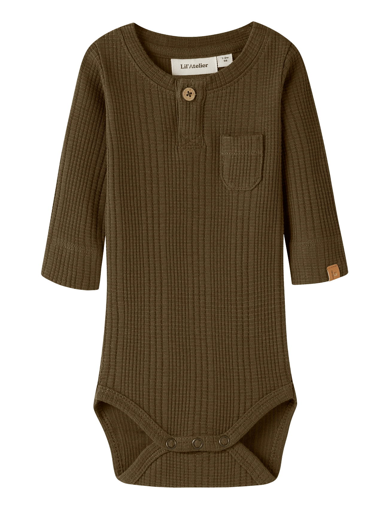 Lil'Atelier Nbmopelle Ls Slim Body Lil - Brown - 62