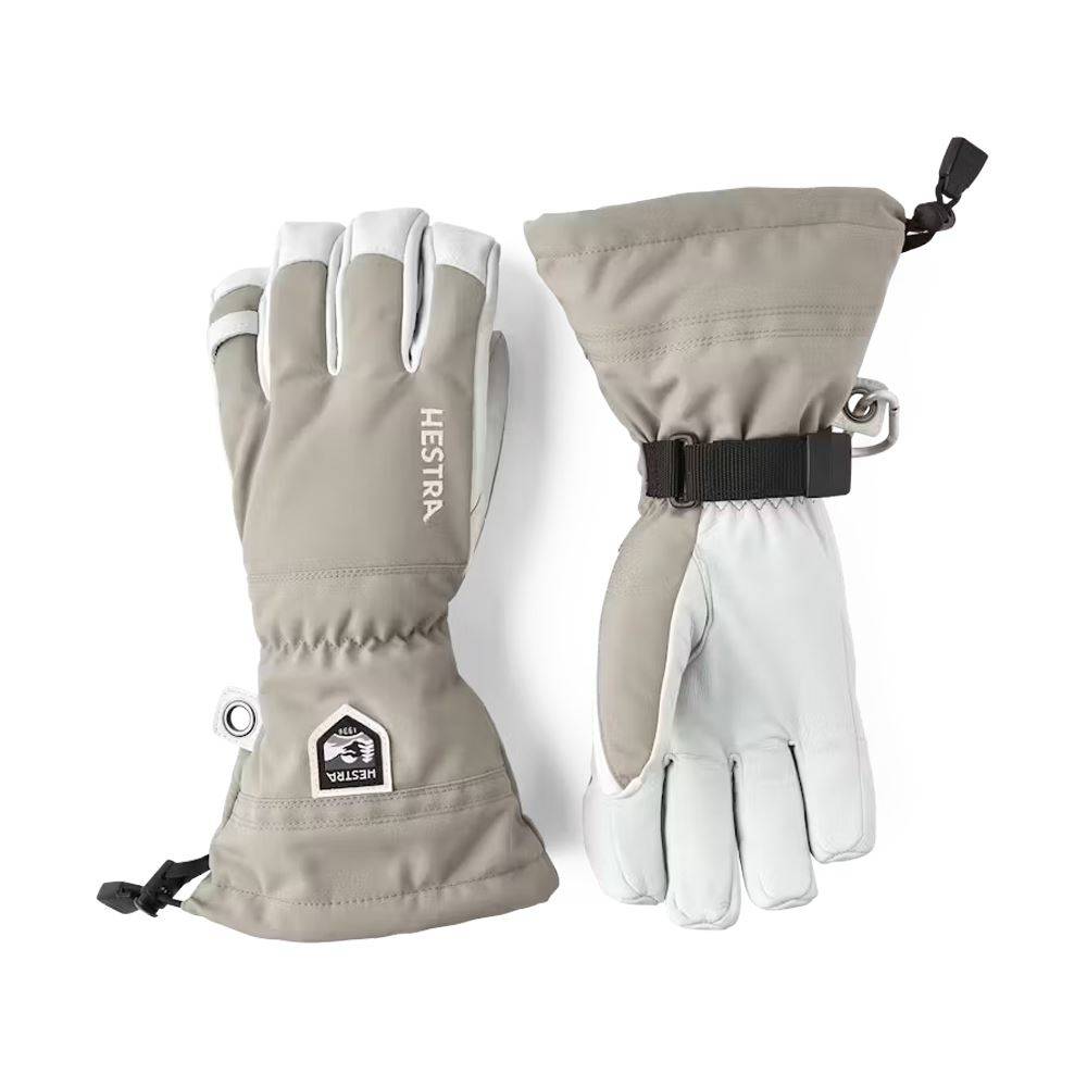 Hestra Army Leather Heli Ski - 5 Finger Khaki strl 7