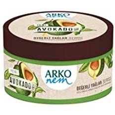 Arko Nem Avokadooljekräm för kropp, ansikte och händer, 150 ml, fuktgivande kräm för torr hud, för kvinnor och män, icke-fet hudkräm.