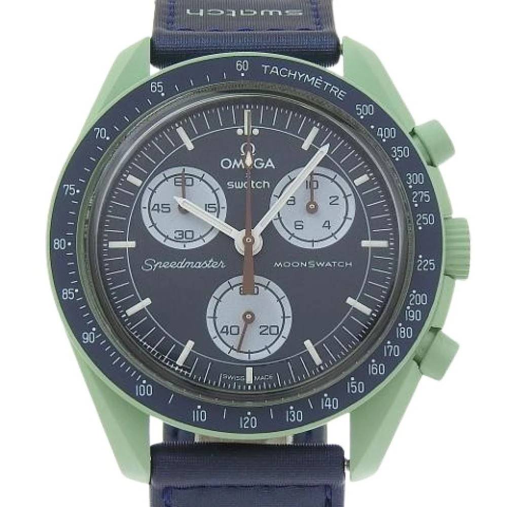 Omega Vintage, Vintage , Herr, ONE Size, Pre-owned Speedmaster Moonwatch Mission on Earth Quartz Chronograph