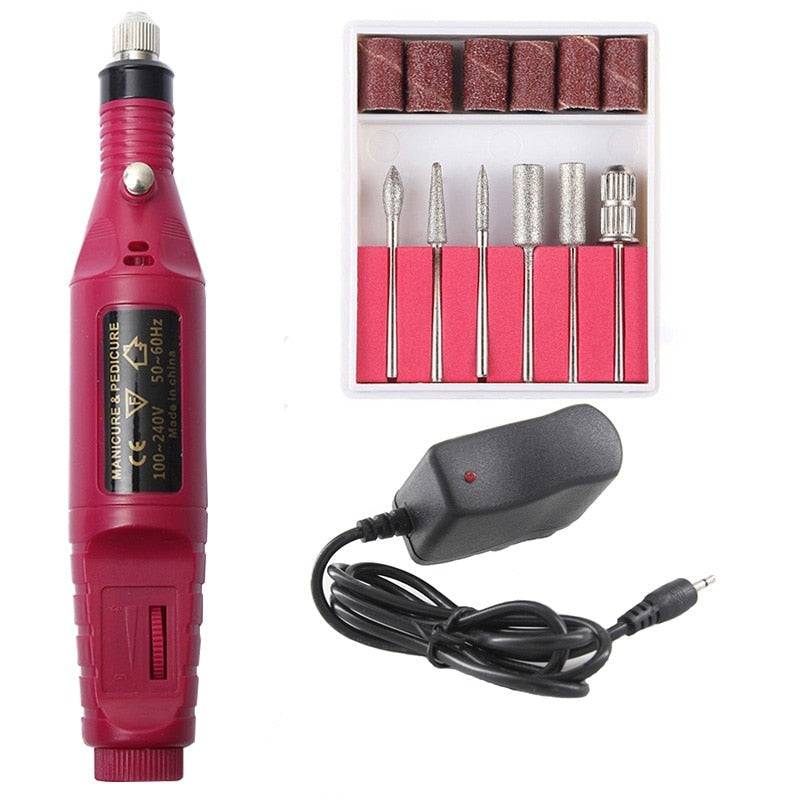 ProNail Expert - 6-i-1 Elektrisk Manikyrset - Rosa