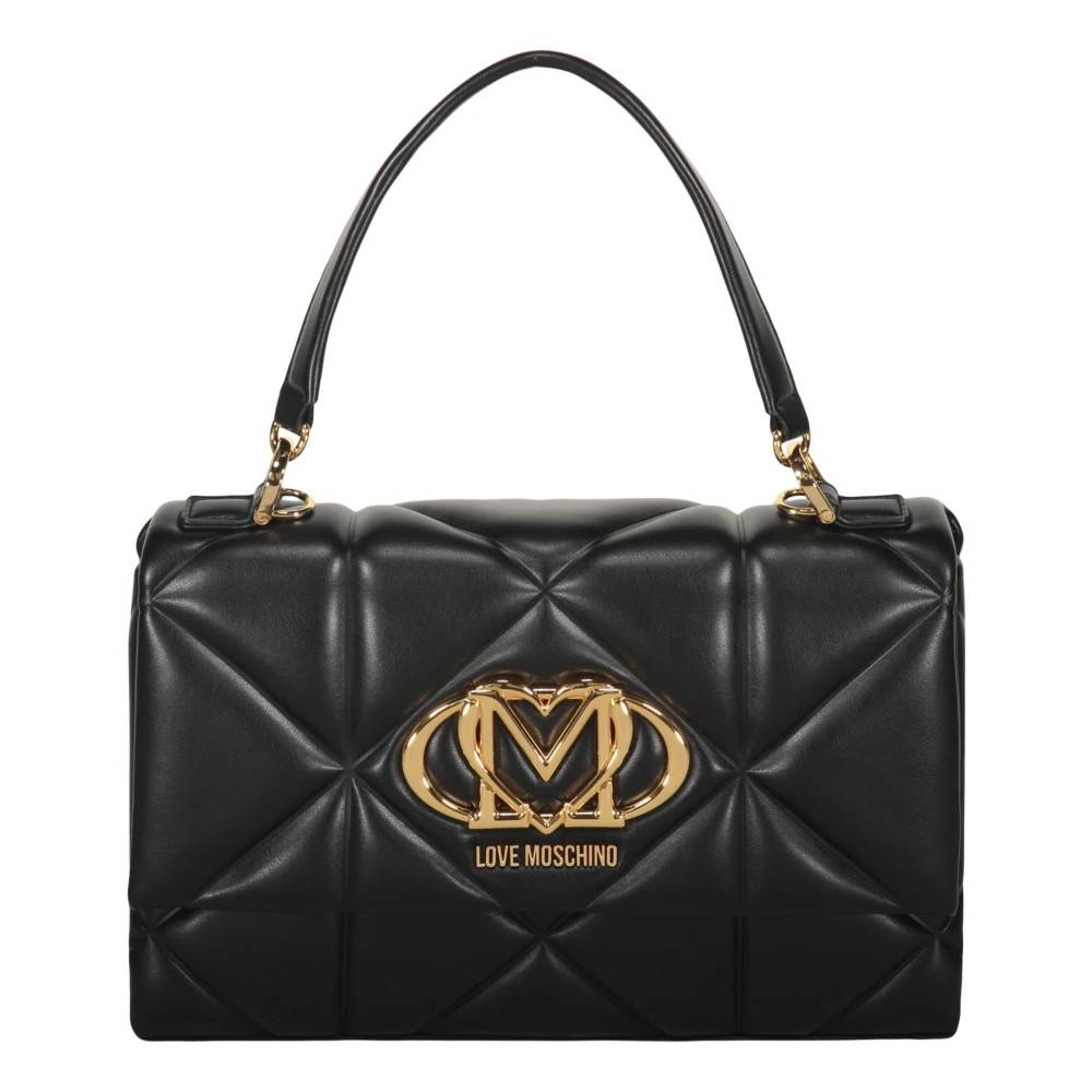 Love Moschino - Elegant väska med gyllene logotyp Väskor - Dam - ONE Size - Polyester