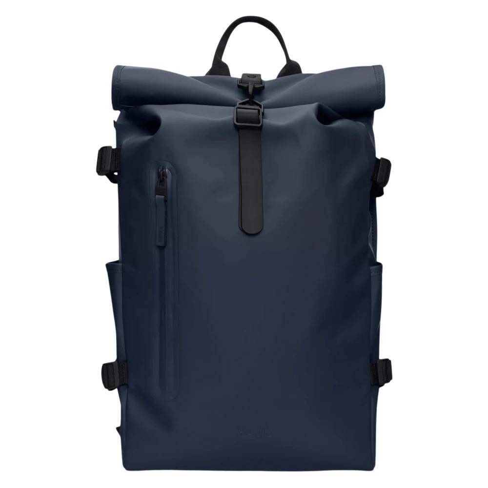 Rains Rolltop Rucksack Large - Tasker - Herre - Blå - ONE SIZE - Uld