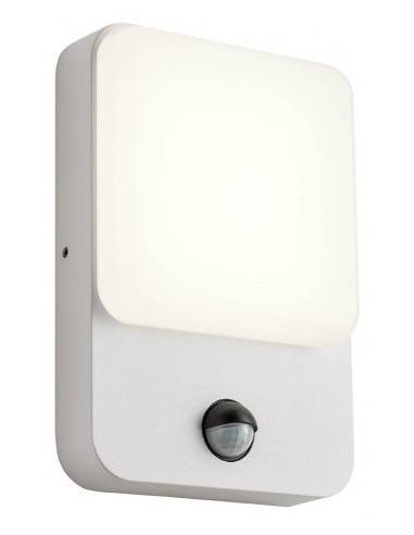 COLIN Væglampe med sensor i aluminium og polycarbonat H20,6 cm 1 x 9W SMD LED - Mat hvid