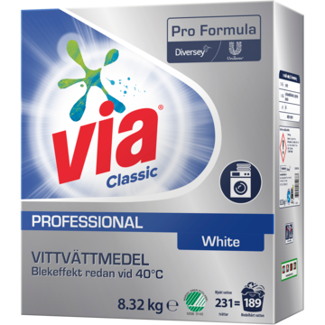 Tvättmedel Via Pro Formula Classic White 8,32kg