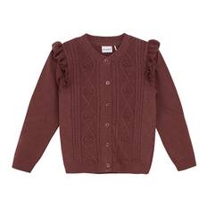 Minymo Cardigan - Stickad - Rose Brown - Minymo - 2 år (92) - Cardigan