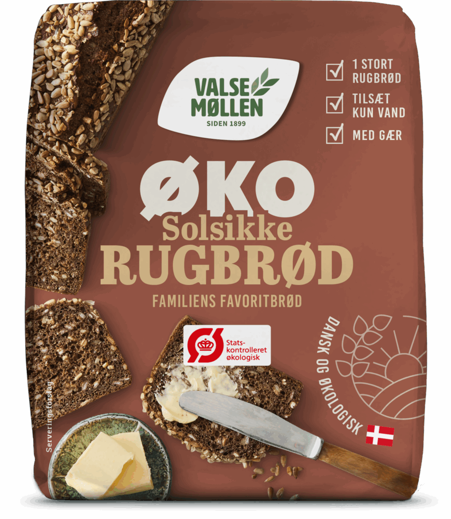 Ekologiskt solrosrågbröd – bakmix 900 g, Valsemøllen