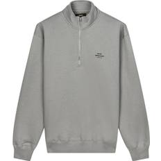 Mads Nørgaard - Copenhagen Standard Half Zip Logo Sweat Herr Sweatshirts Stl. M Från Magasin - Grå (M)