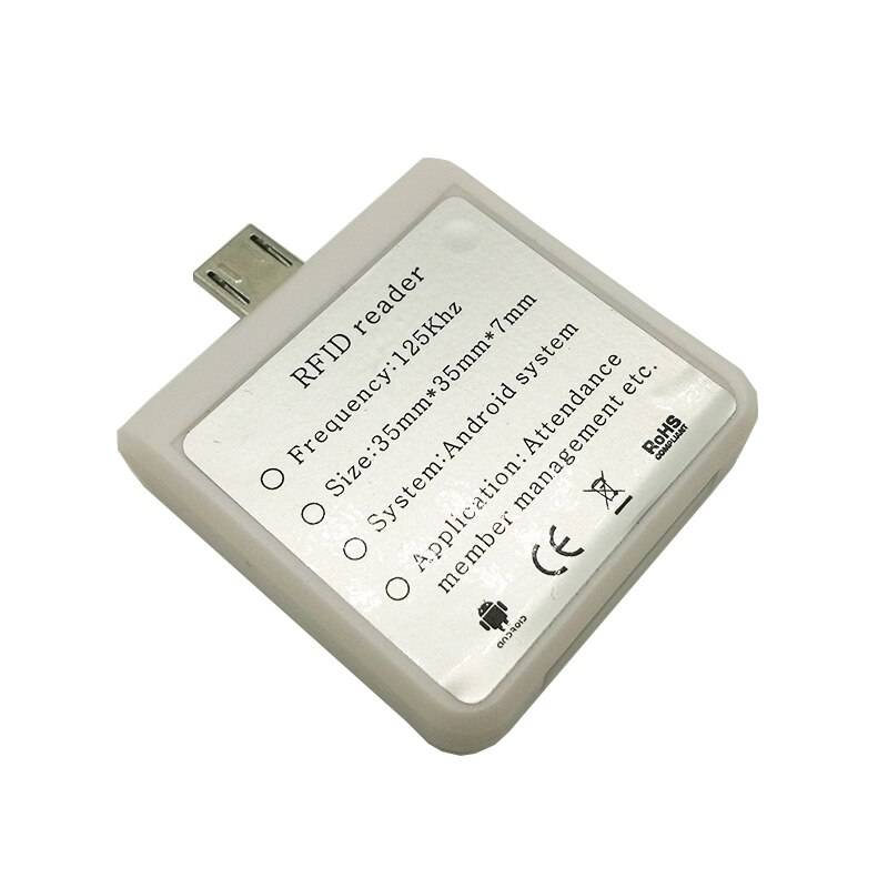 För android telefon micro usb närhet rfid kortläsare - R65d id 125 khz