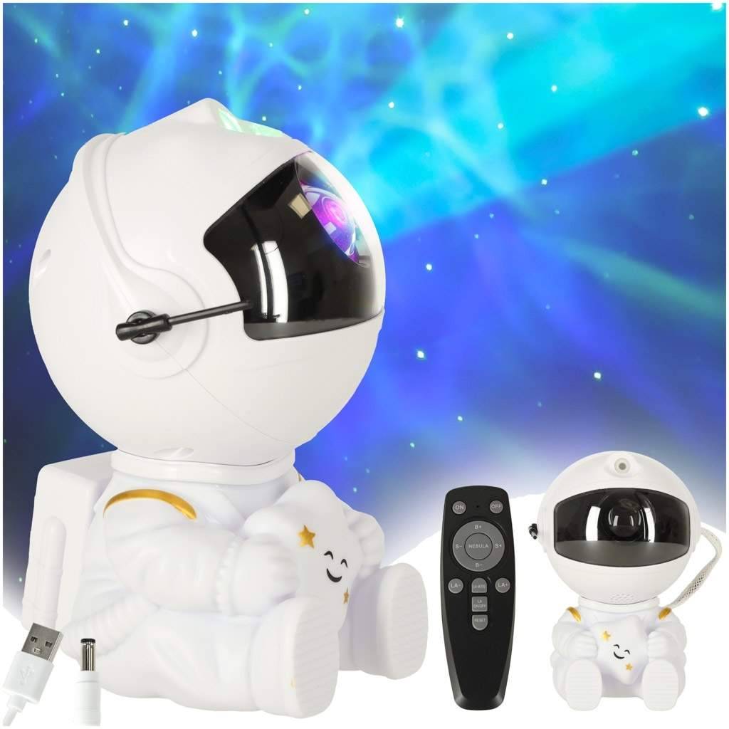 Astronaut Nattlampa med Stjärnprojektor