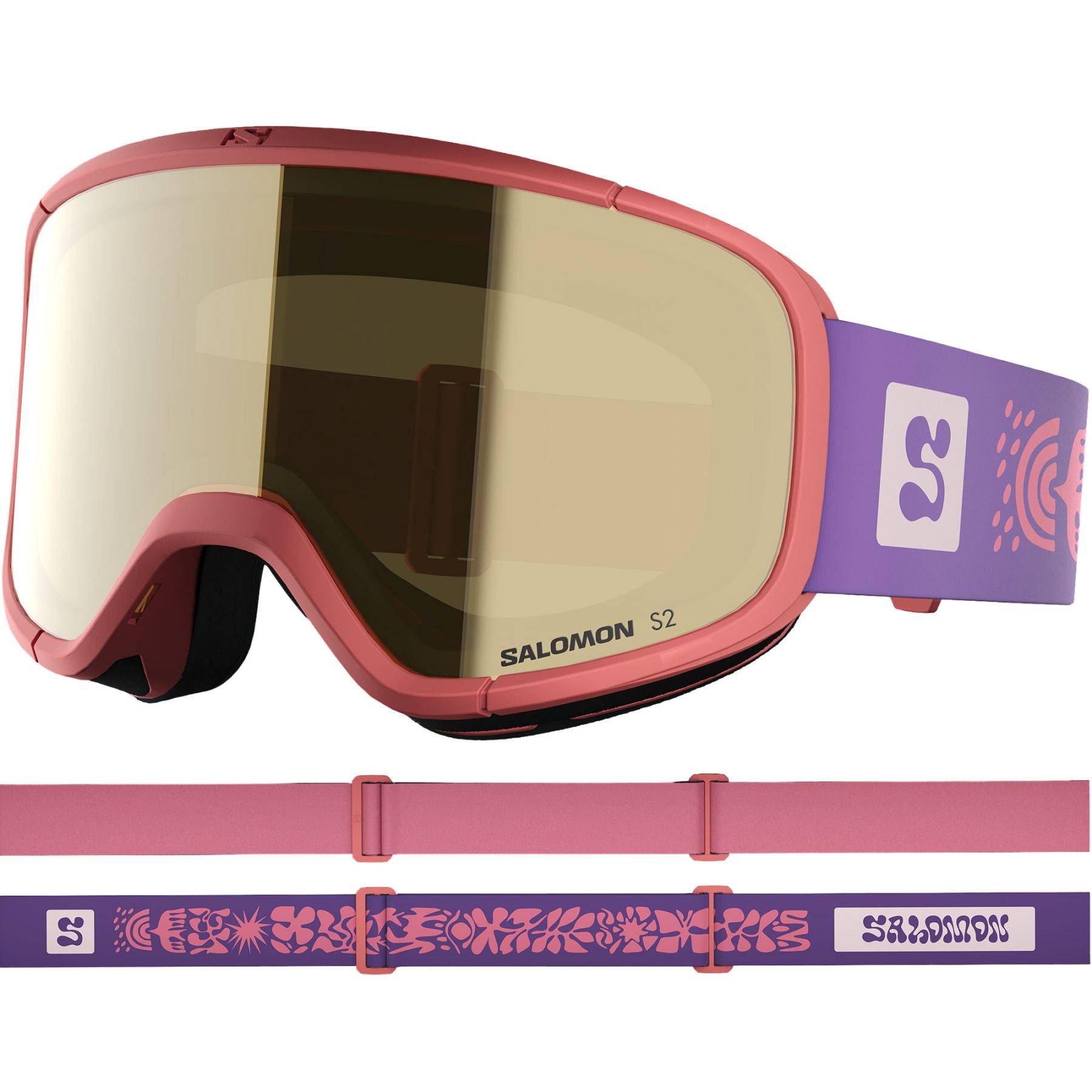 Salomon Rio, Skidglasögon, Junior, Lila/Rosa