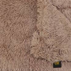 CBK fleece dog blanket Dark Sand Ultra soft & reversible - 75 x 100 cm