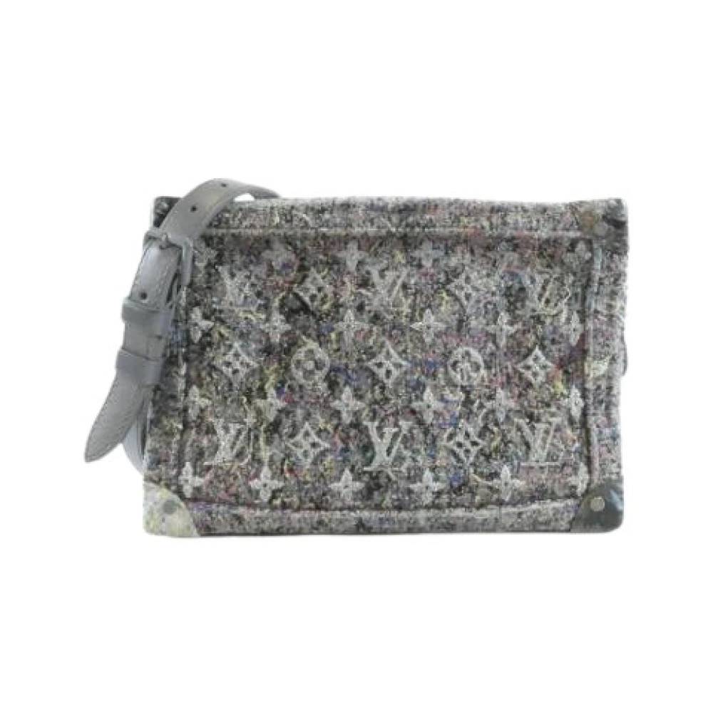 Louis Vuitton Vintage Pre-owned Skuldertaske - Vintage - Dame - Grå - ONE SIZE - Uld