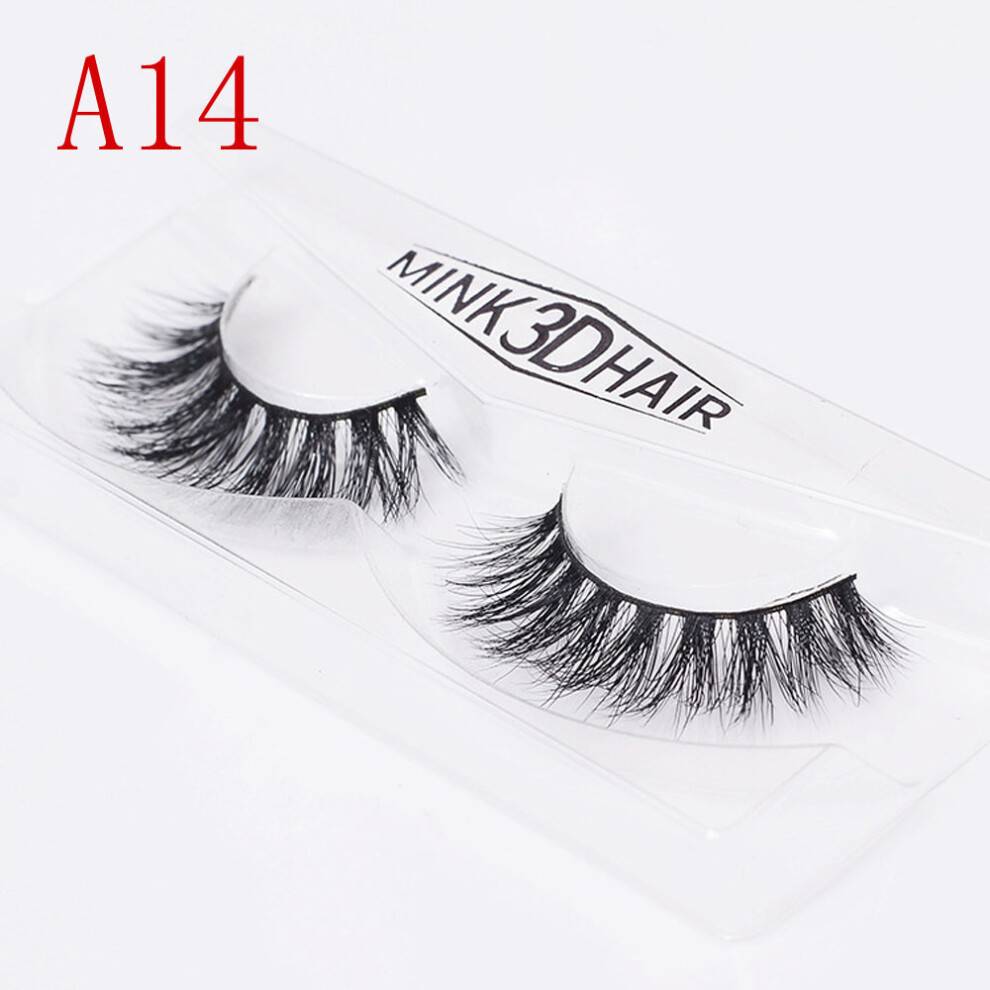 (A14)False Eyelashes Handmade Long Lashes Stereo Dense Multilayer Enlarge Eyes Your