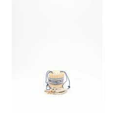 Christian Dior Mini Raffia Bag - Beige - 7x7x7 cm