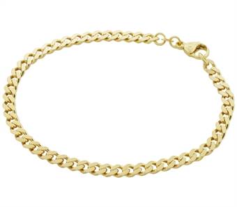 Guldkæde panser armbånd i 14 karat guld - 4.7 mm.