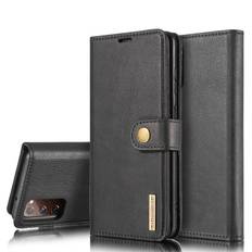 DG.MING Samsung Galaxy S20 FE Plånboksfodral med avtagbart skal, Black
