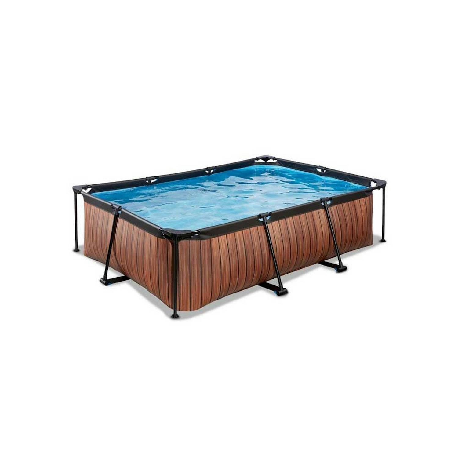 Barnpool Exit Toys 220x150x65 cm Med Filterpump Brun