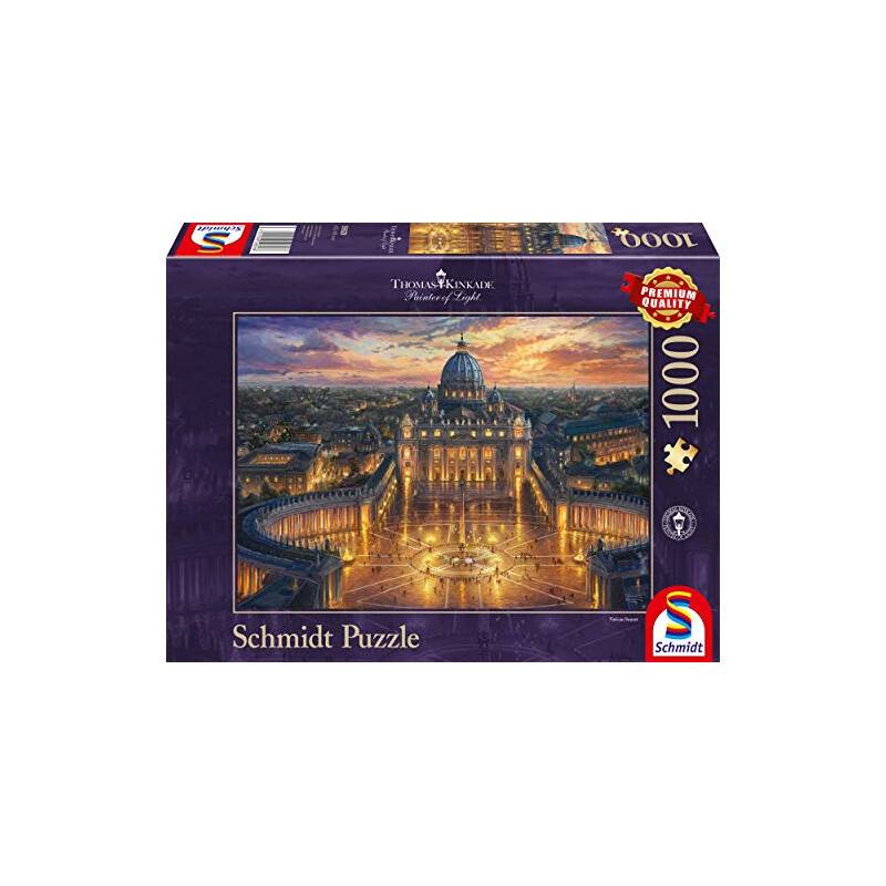 Schmidt Spiele Puzzle 59628 Thomas Kinkade, Vatikan, 1000 Teile...