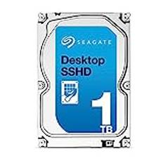 Seagate Desktop ST1000DX001 SSHD 1TB intern hybridhårddisk (3,5 tum) 7200 rpm, 64 MB cache, SATA III) (Renoverad)