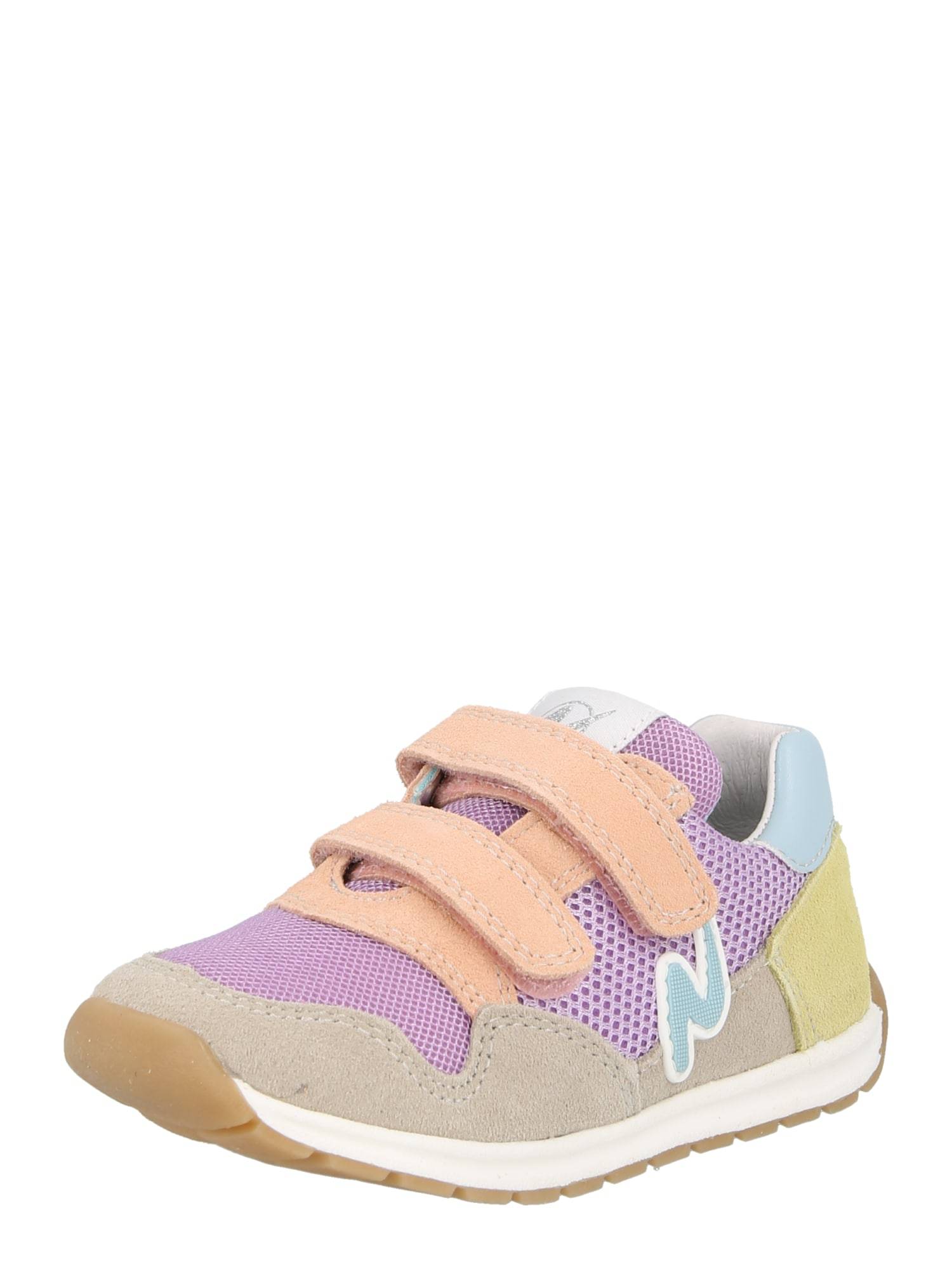 NATURINO Sneaker 'SAMMY 3 VL' sand / ljusblå / lila / persika