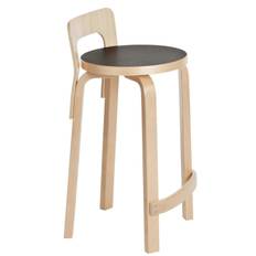 Artek K65 Barstol / Linoleum - Barstole Birk Sort - 28100653A