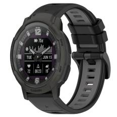 Garmin Instinct Crossover Klockarmband i silikon, 22mm - Svart, grå