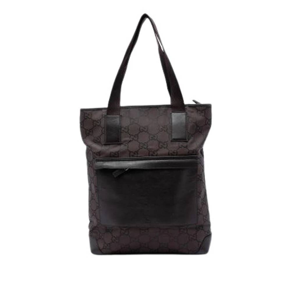 Gucci Vintage Pre-owned Tote Bag - Vintage - Dame - Brun - ONE SIZE - Læder