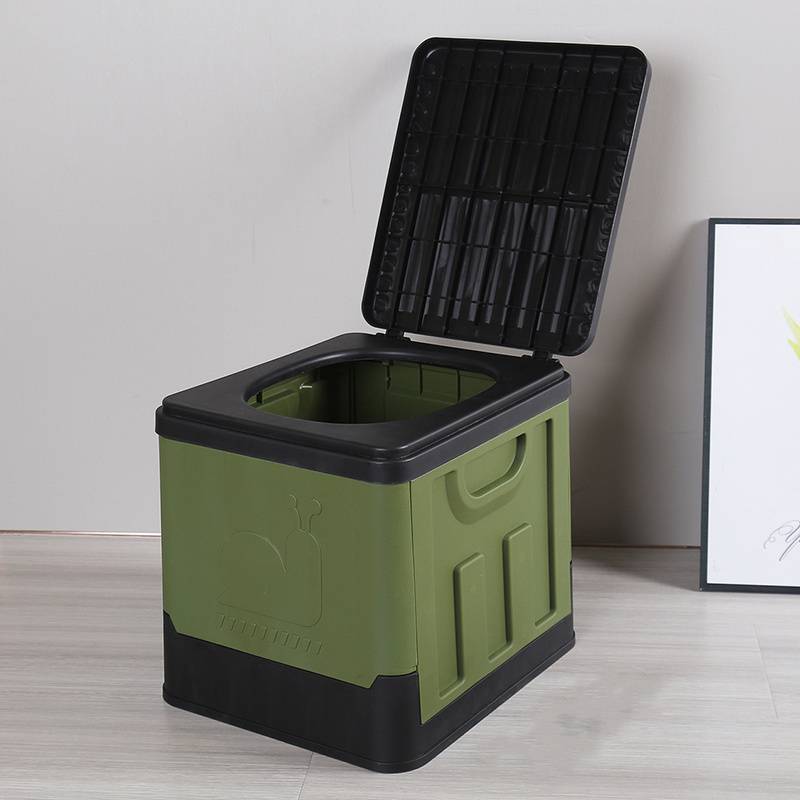 TEMU A Portable Folding Emergency Toilet For Rv Trips, Designed For Outdoor Use, Featuring For Adults During Self-driving, Hiking, And Camping Emergencies.