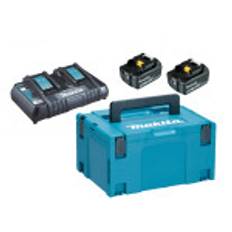 MAKITA BATTERIPAKKE 2XBL1850B+DC18RD 197629-2